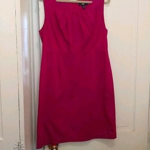 Classic magenta A-line dress.
